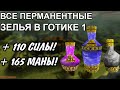 Готика 1 | Все перманентные зелья в игре