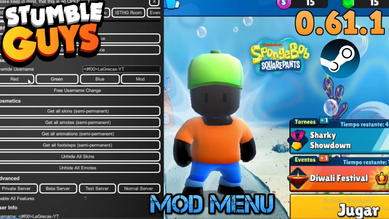 Desapego Games - Stumble Guys > Mod menu de skin! Stumble guys