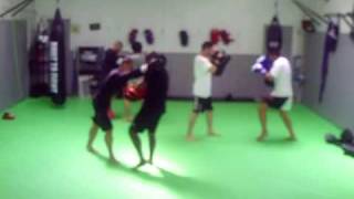 FTCC FIGHT TEAM - MMA Fight Training - Thai Pads Focus Mitt Ground Fighting Drills
