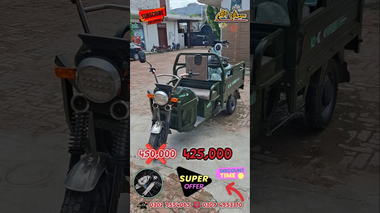 PGE-Budget Friendly Electric Loader Rickshaw 2025 | Pakistani Market