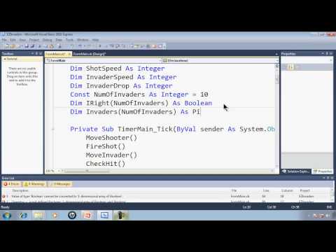 Visual Basic Express 2010 Tutorial 38 Copy And Paste Arrays Section Part 7