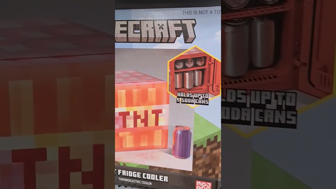 Minecraft Creeper Mini Fridge Unboxing 