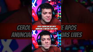 Cerol Chora Em Live Ao Falar Que E O Fim Das Lives