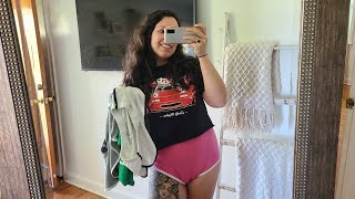 Shorts Try On Haul | on an all NATURAL Mom body|