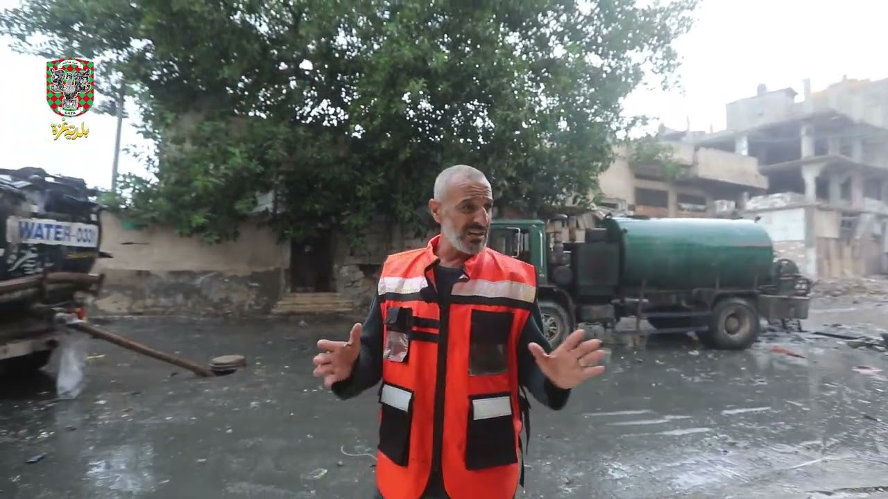 اعمال بلدية غزة في مواجهة المنخفض الجوي - غزة