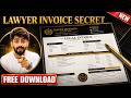 वकील का Invoice MS Word में | Free Editable Template के साथ