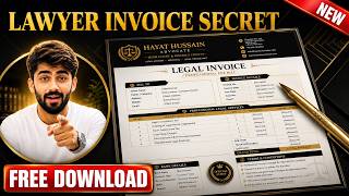 वकील का Invoice MS Word में | Free Editable Template के साथ