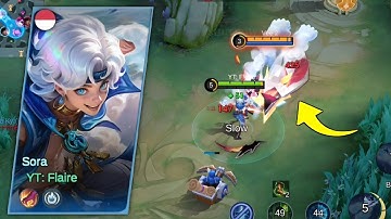SORA VS YU ZHONG EXP LANE!(who king fighter?)😈 - SORA GAMEPLAY - SORA BEST BUILD EXP LANE
