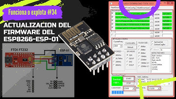 ⚡ Actualizar el Firmware del ESP8266 ESP-01 con herramienta flash download tool