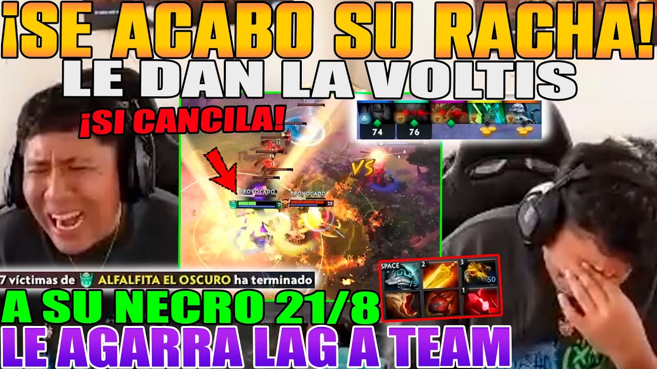 SE ACABA SU RACHA!! MACARIUS SUFRE VOLTIS A SU NECRO FULL ITEMS, LE AGARRA EL LAG A SU TEAM DOTA 2