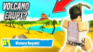 Volcano Update In Roblox Fortnite Erupt Island Royale New Map Youtube - new map island royale roblox