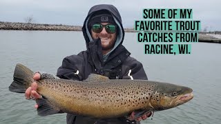 Some of my Favorite Trout Catches from Racine, Wi