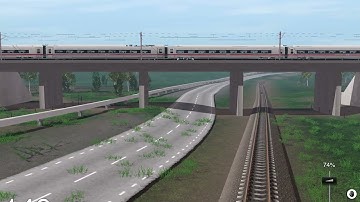 Trainz 3 Mobile: ICE High Speed Train Passes Through The Bridge In Italy Back To Germany