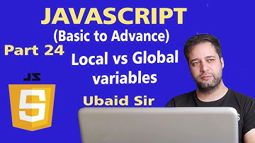 JavaScript Tutorial in Urdu for Beginners [Part 24] - Global variable vs Local variable in js