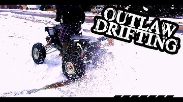 ATV Polaris Outlaw 500 IRS Snow Drifting