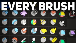 All 40+ Blender Sculpting brush EXPLAINED