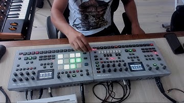 Dark Deep Techno Live Jam With elektron, Moog ,Virus ti