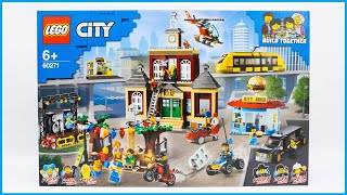 Lego City 60271 Main Square Speed Build Review