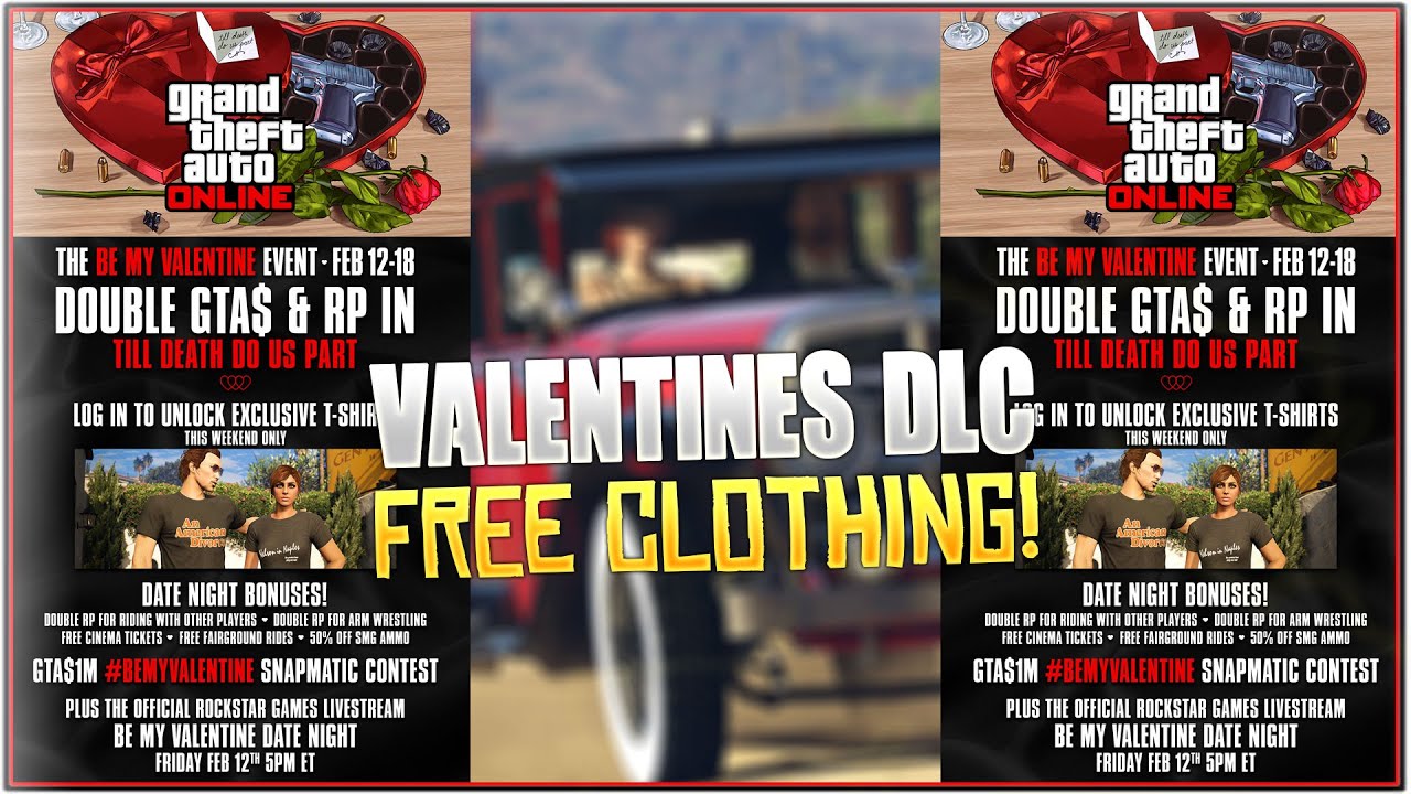 GTA 5 Online How to get Exclusive Valentines Clothing *After Patch 1.