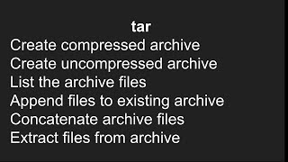 tar command for programmers with examples | commands for a Techie Guy part 5.