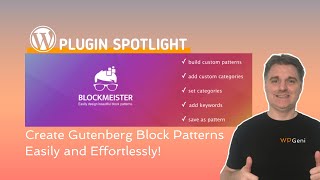 Create WordPress Block Patterns Easily With the "BlockMeister – Block Pattern Builder Plugin"