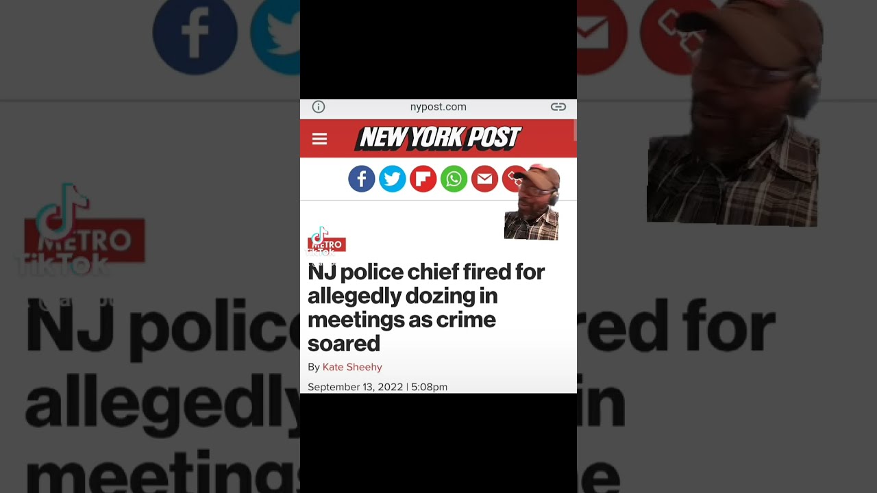 ⁣NJ Police Chief fired for sleeping during meetings about crime. #newjersey #shorts #acabdevil