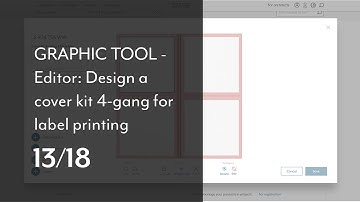 GRAPHIC TOOL - Editor: Design a key set 4-fold for label printing