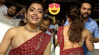 Rashmika Mandanna Entry at Sulthan Movie Pre Release Event | Karthi | Filmylooks