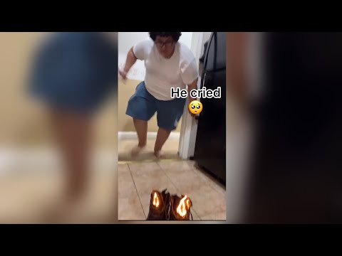 I BURNED HIS SHOES ?? #shorts