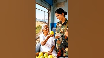 Lady Soldier saved the guava tree from drying up by watering it 😭 #ai #plants #save #watering