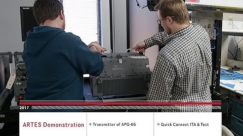 ARTES ATE Demonstration Test On APG-66 Transmitter