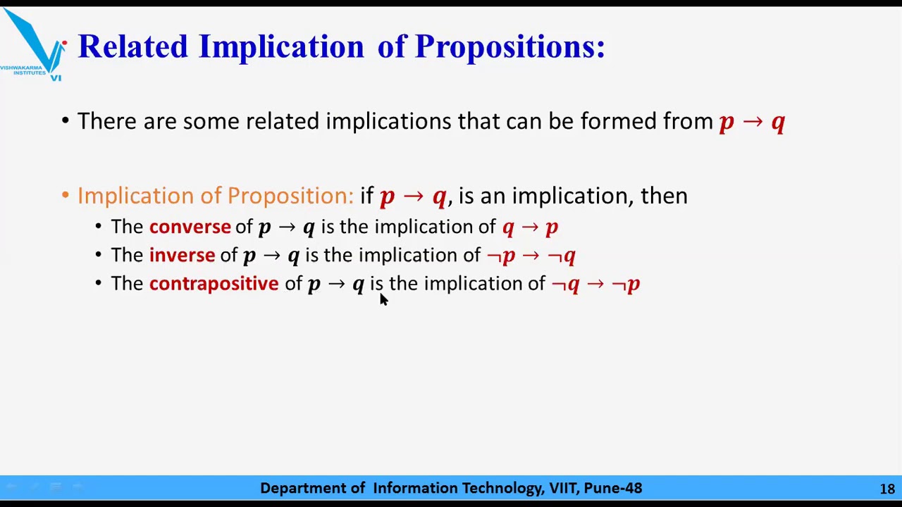DM Lecture 3 Logical Connectives - YouTube