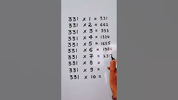 Write the Table of 331 in 18 second only..#maths #mathshack #mathstricks @study_care0