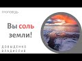 О соли и её духовном смысле. Довыденко В. А. Проповедь МСЦ ЕХБ