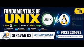 Fundamentals of UNIX | Unix vs Linux |Basics of Unix in Telugu| BATCH -19| BY PAVAN DS