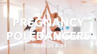 Pregnancy double poledance #2 - Week 35 & 31 🌸 (First Aid Kit - Emmylou)