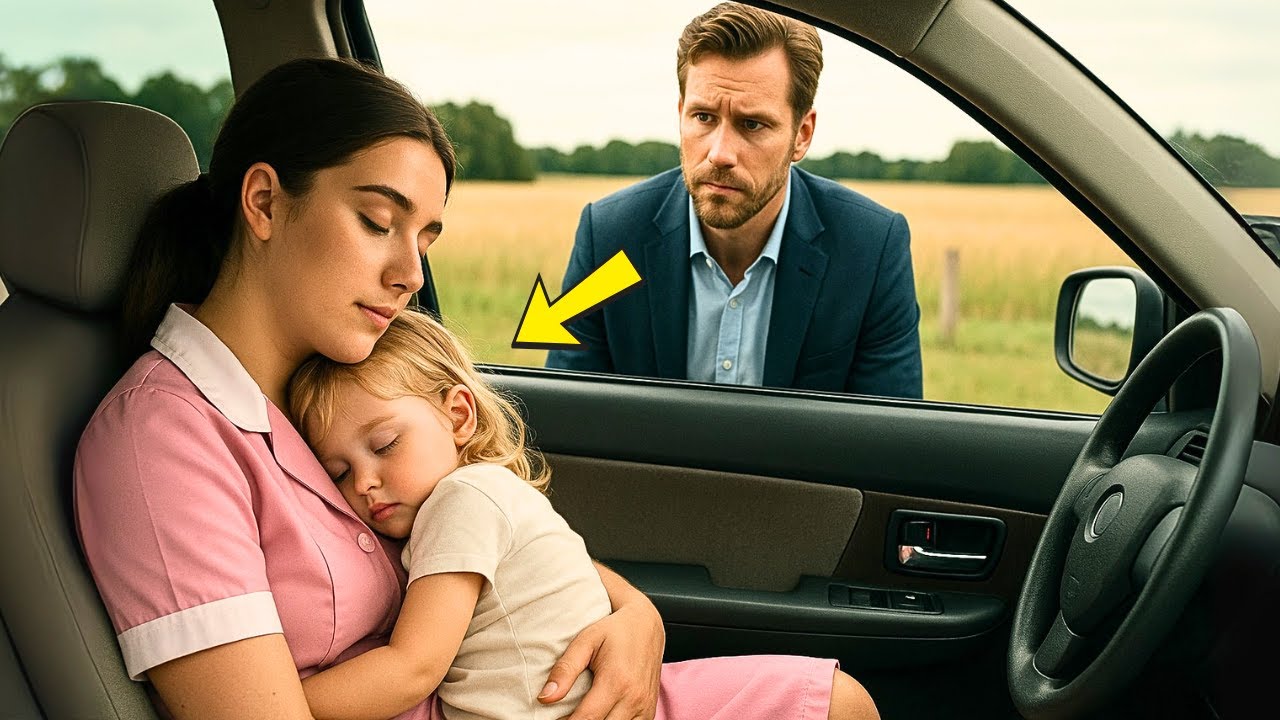 DIE BABYSITTERIN SCHLIEF IM AUTO UMARMT MIT DER TOCHTER DES VERWITWETEN MILLIONÄRS, UND...