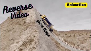 Reverse Video||Trains 🚂🚃Vs Hill Climb|2|BeamNG.Drive||Animation|Train Accidents Rewind|Giant Bulge||