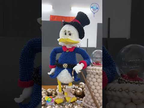 ВАУ ДЯДЯ СКРУДЖ ИЗ ШАРОВ #шары #balloonart #balloons #аэродизайн #DIY #утиныеистории #творчество