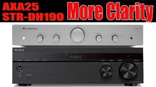 Do you want to listen more clarity? Cambridge Audio AXA25 Amplifier vs Sony STR-DH190 Receiver
