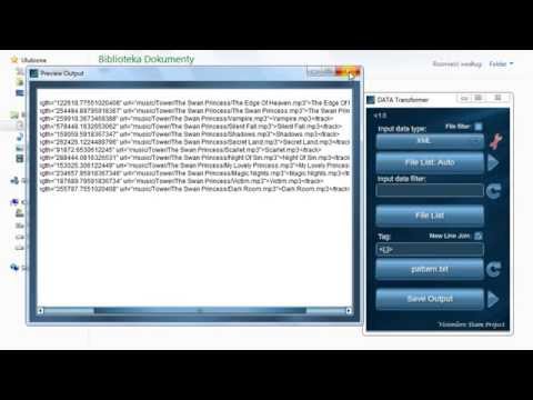 DATA Transformer tutorial - how to build custom XML tracklist