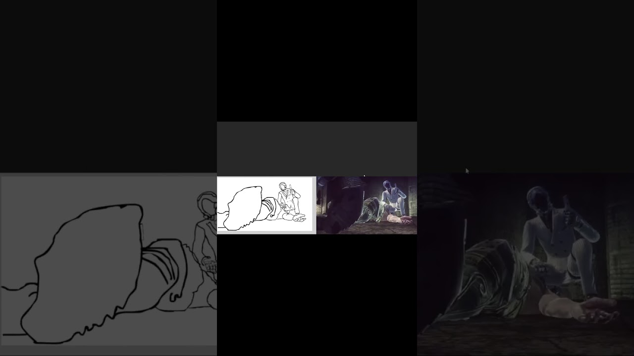 Let it die jackal cutscene rotoscope my second ever rotoscope 2 (shorts)