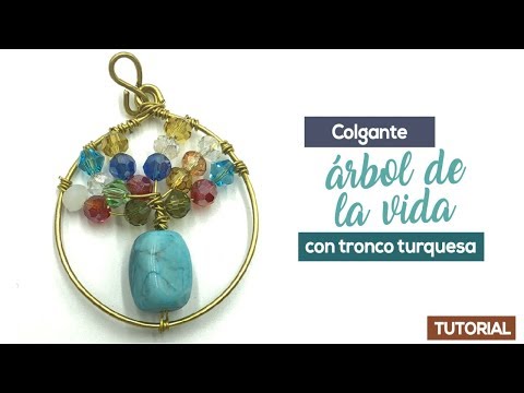 Como Hacer Árbol de la Vida con Tronco Turquesa y Ramas de Cristales❤️