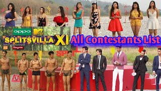 Splitsvilla 11: List of contestants of Sunny Leone and Rannvijay Singha's reality show.