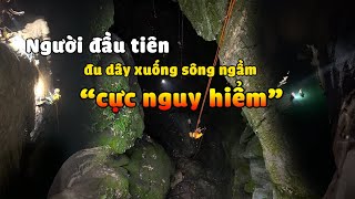 Swing down the dangerous underground river | Cave Exploration | Hang Thung, Hung Thoong, Quang Binh