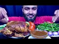 ASMR EATING*CHICKEN CURRY*WHOLE CHICKEN CURRY+GREEN CHILLI+EXTRA GRAVY || MUKBANG SHOW 
