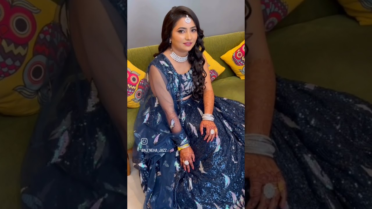 My sangeet look🥰✨#bridalmakeup