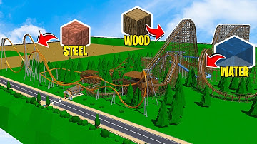 Building In Theme Park Tycoon 2 But Each Ride is a MATERIAL