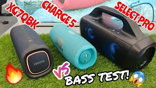 JBL Charge 5 vs. Soundcore Select Pro vs. LG XG7QBK | Bass Sound Test!😱😱🔥