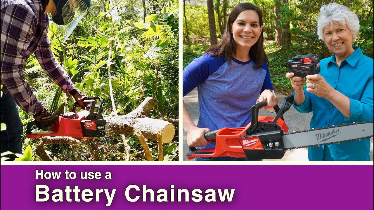 How to: Battery Powered Chainsaw // SAVE YOURSELF! - YouTube